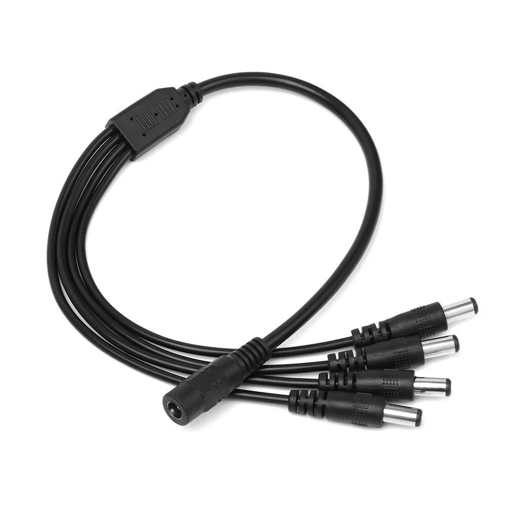 1 to 4 Way DC Splitter Cable for CCTV Camera