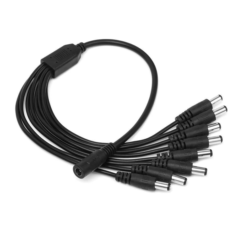 1 to 8 Way DC Splitter Cable for CCTV Camera