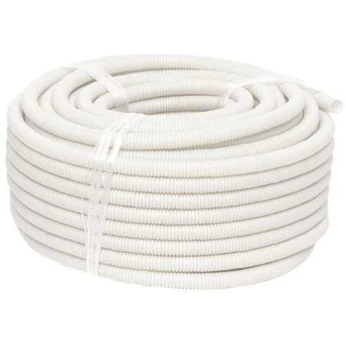 20mm Corrugated Conduit 25-Meter Roll WHITE
