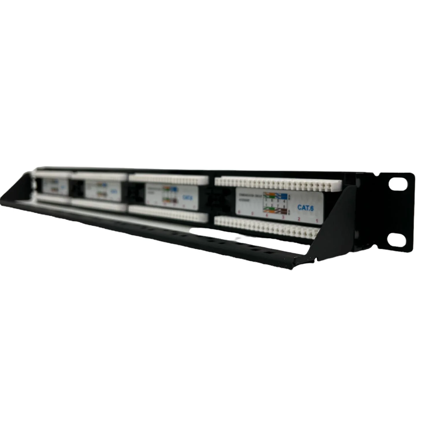 24 Port Patch Panel CAT6 UTP RJ45 19" Rack Mount