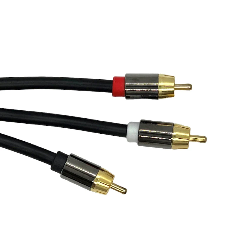 3m Premium Subwoofer Audio Cable 1 RCA to 2 RCA Y Splitter Gold Plated - Image 7