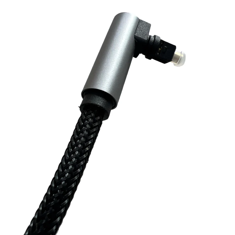 5m Right Angle Optical Audio Cable | Nylon Braided - Image 5