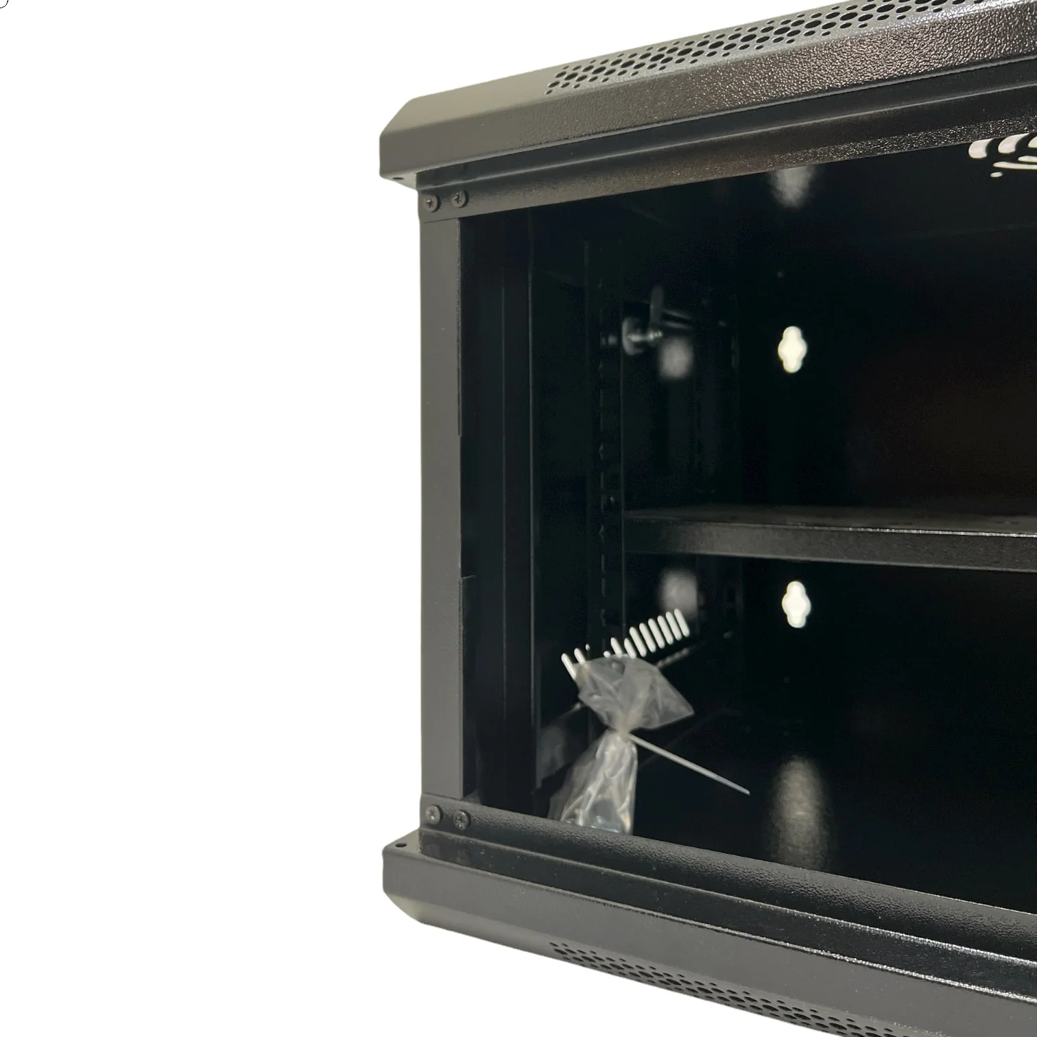 WC6U 6RU 19" Wall Mount Rack Data Cabinet 450mm Deep - Image 3