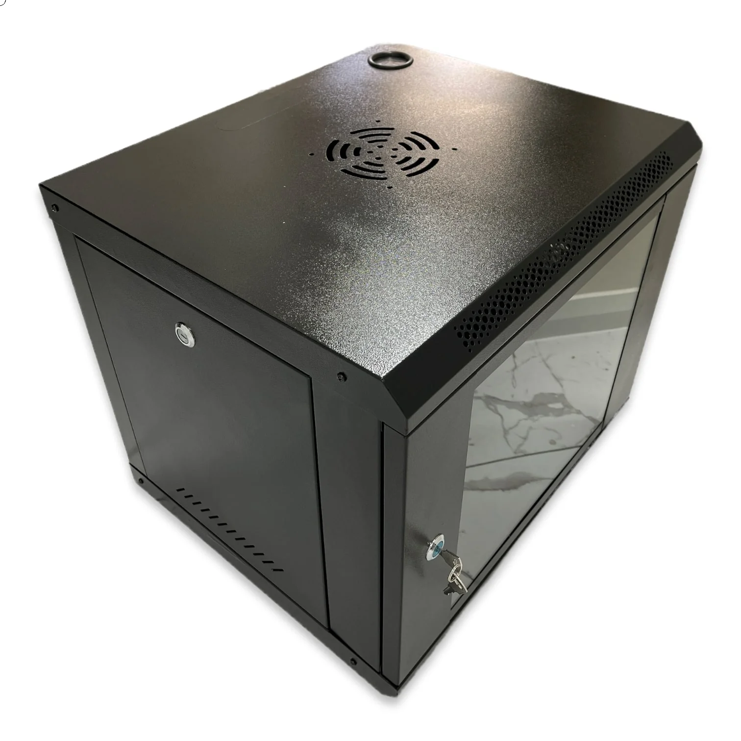 WC8U 8RU 19" Wall Mount Server Rack Data Cabinet 450mm Deep - Image 4