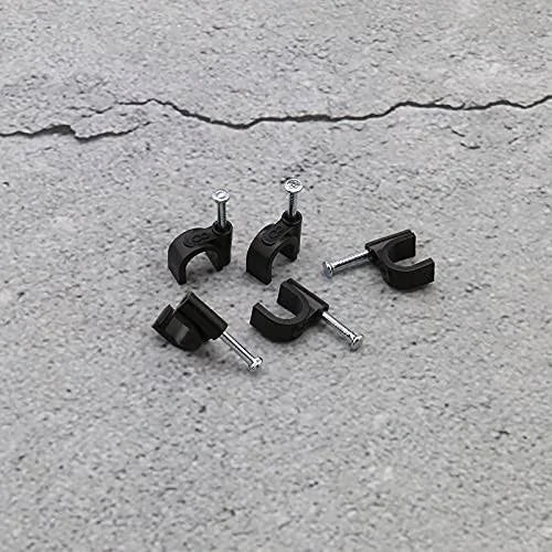 Cable Clips 8mm BLACK - 100pcs - Image 3