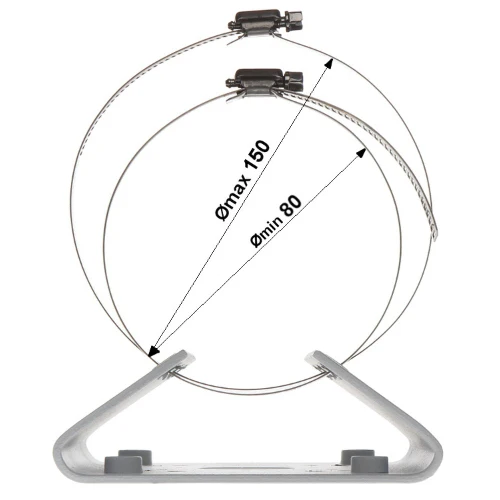 Dahua DH-PFA150 Triple Clamp Pole Mount Bracket - Image 3