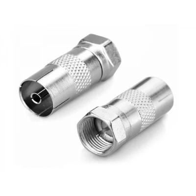 F Male to PAL Female -  TV Antenna Cable Adapter