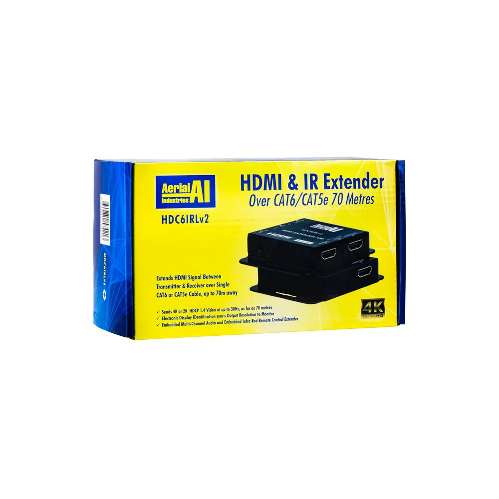 HDMI & IR Extender Over CAT5e CAT6 70m - HDC6IRLv2 - Image 3