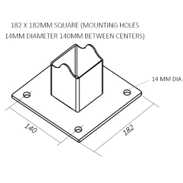 High Dual Reader / Intercom Bollard (75x75x1170 & 2120mm) SEQ2 - Image 3