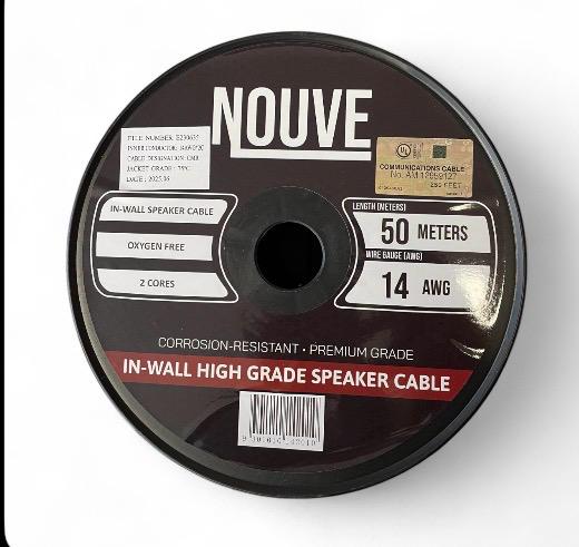 Nouve 14 AWG In-Wall Speaker Cable 50m Pure Copper (2-Core) - Image 3