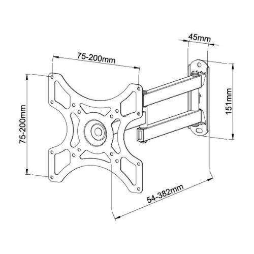 NOUVE NLCD2923 FULL MOTION BRACKET 19''-37'' - Image 3
