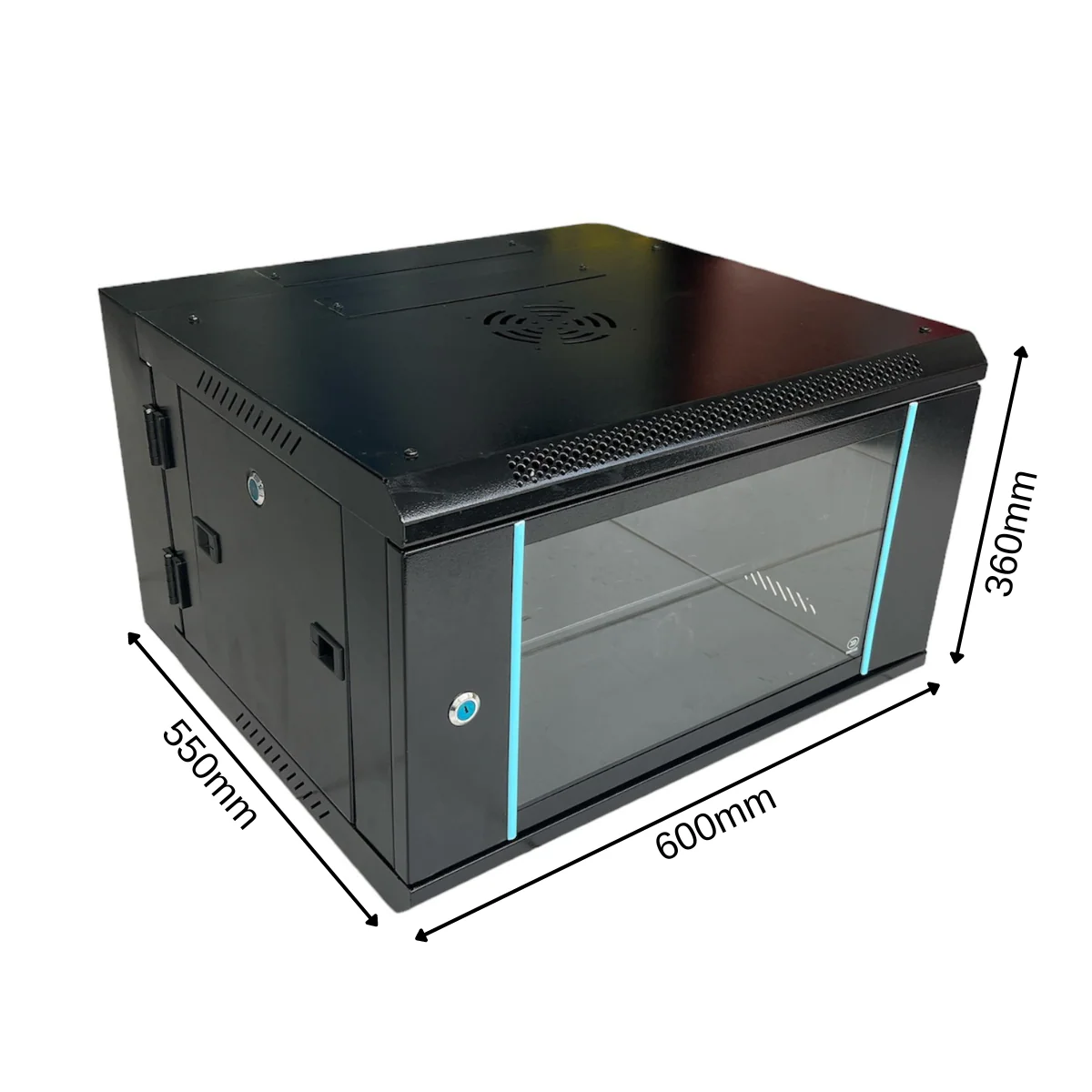 NOUVE SWING FRAME DATA CABINET SW6U 6RU 550MM DEEP (360X600X550) - Image 5