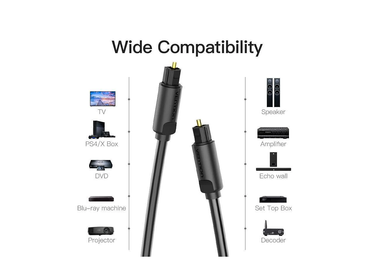 Optical Audio Cable (5 Meter) 4.0mm BLACK - Image 4