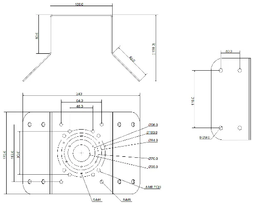 DAHUA PFA151 CORNER MOUNT BRACKET - Image 4