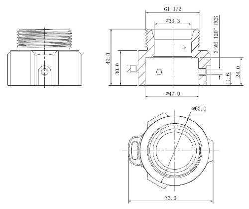 PFA111 PTZ Ceiling Mount Adapter - Image 6