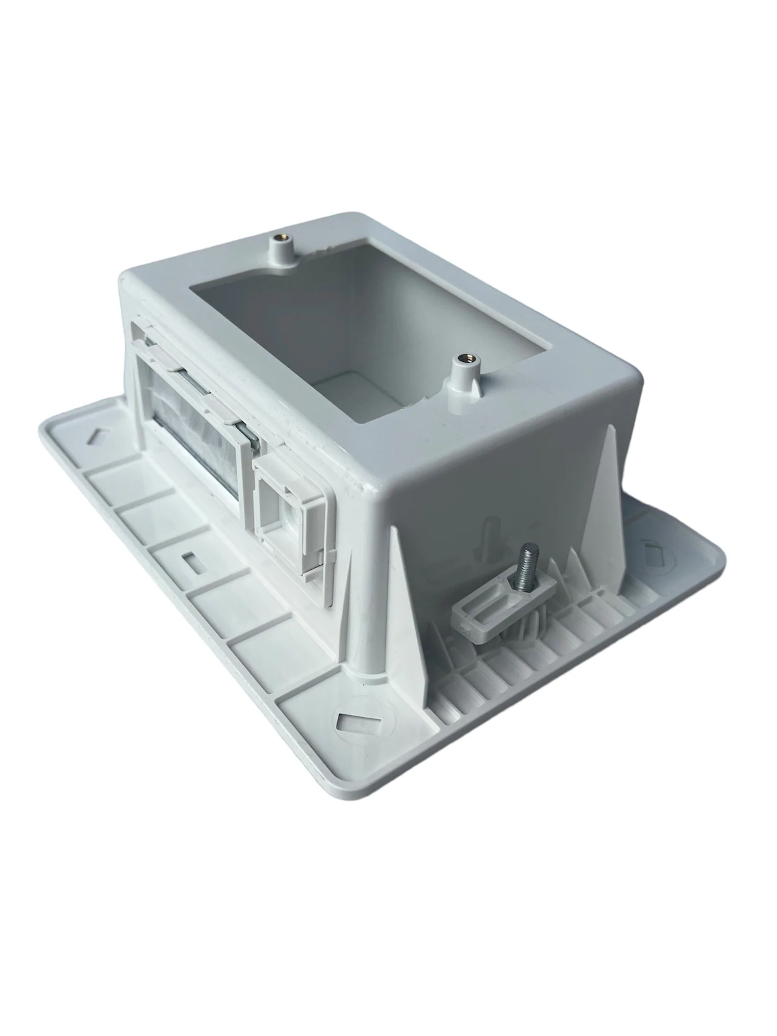 Recessed Wall Plate Box With Keystone + Brush Cover - Image 3