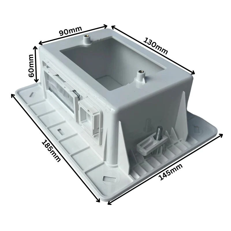 Recessed Wall Plate Box With Keystone + Brush Cover - Image 4
