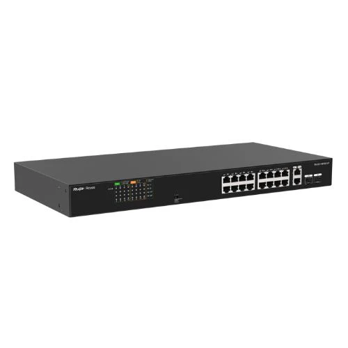 RG-ES118FGS-LP, 16-Port 10/100 Mbps with 2-Port Gigabit Unmanaged PoE Switch - Image 4