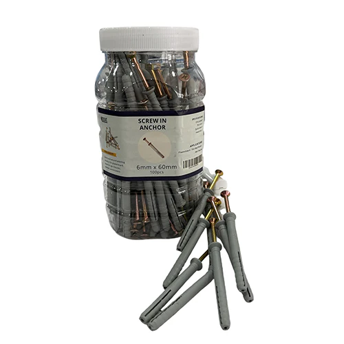 SCREW IN ANCHOR 6MM x 60MM  ZINC PLATED 100pcs - Image 3