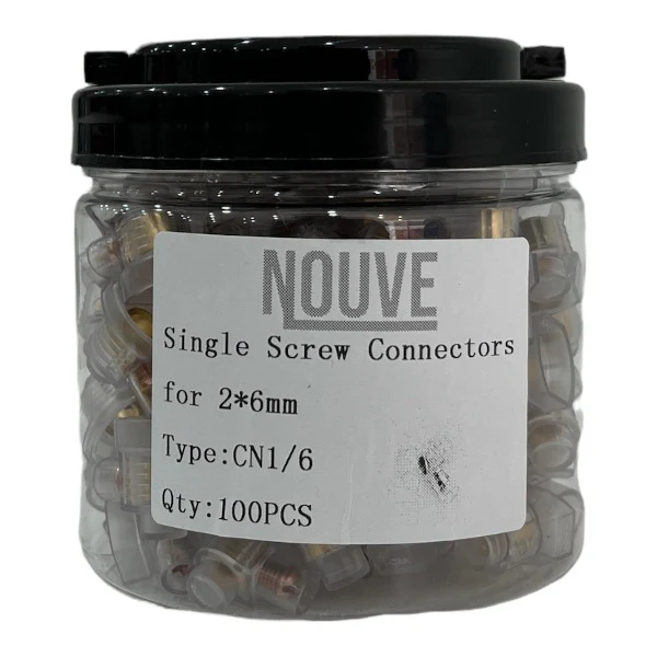 Single Screw Connector 6mm - 100pcs - Image 3