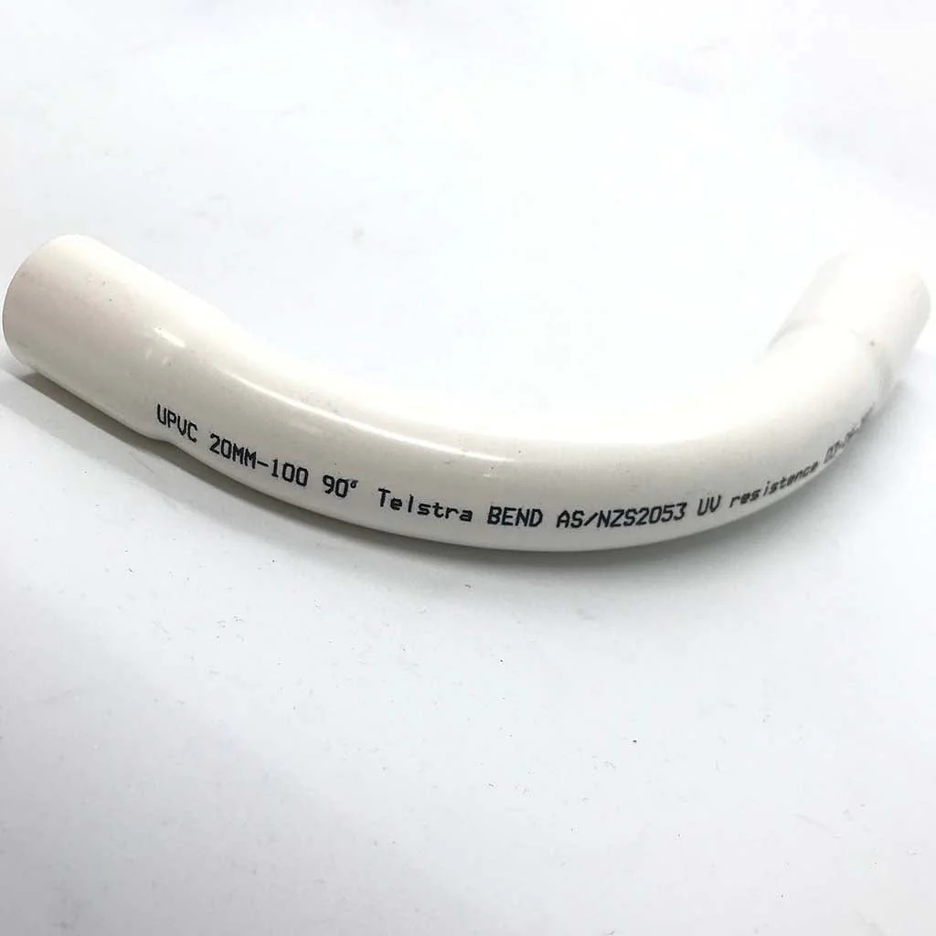 Telstra/NBN 90 Degree Bend White UPVC 20mm x 100mm - Image 3