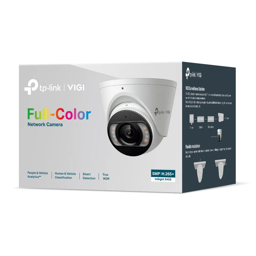 TP-Link Insight 5MP CCTV Kit: 6 x 5MP IP Turret Cameras (Full-Colour Speaker / Mic / Light) + 8CH NVR + 4 TB HARD DRIVE - Image 4