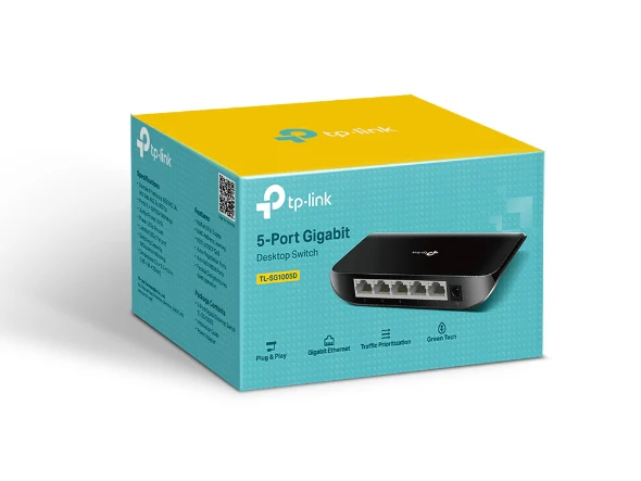 TP-Link TL-SG1005D 5-Port Gigabit Desktop Switch - Image 7