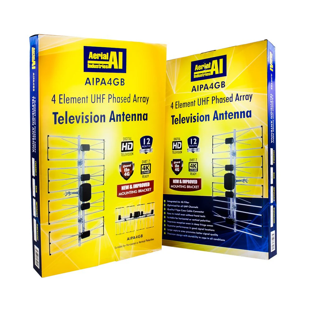 Phased Array TV Antenna 4 Element UHF in Display Carton - Image 4
