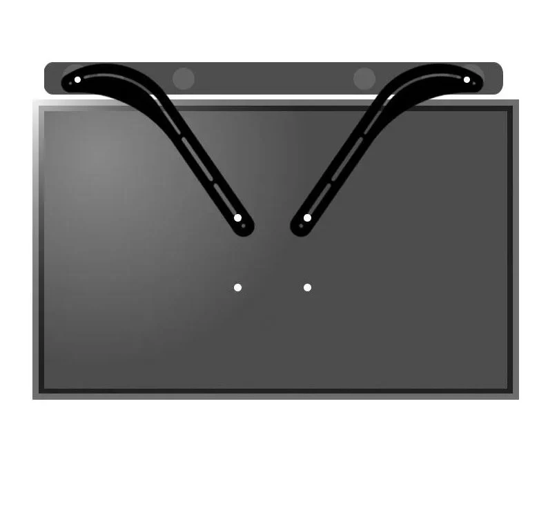 Universal Soundbar Wall Mount Bracket for TV Speaker SWB-103 - Image 3