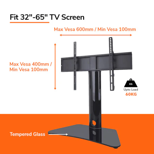 Universal Table Top TV Stand for 32-65" Swivel - DS301 - Image 4