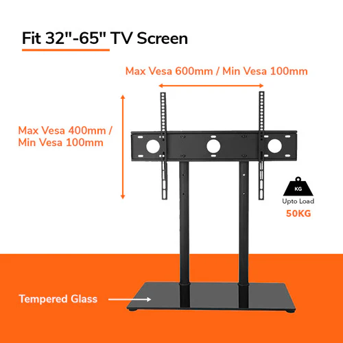 Universal Table Top TV Stand for 32-65" Fixed - DS302 - Image 7