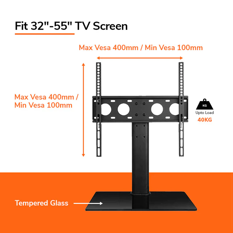 Universal Table Top TV Stand for 32-55" Fixed - DS303 - Image 9