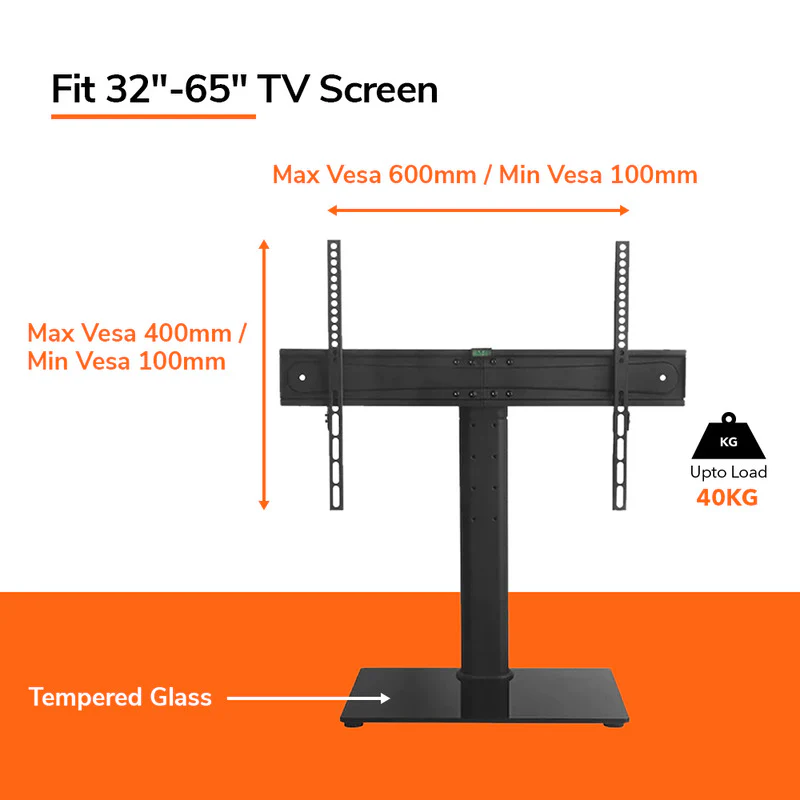 Universal Table Top TV Stand for 32-65" Fixed - DS303L - Image 5