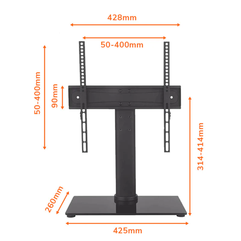 Universal Table Top TV Stand for 32-65" Swivel - DS304L - Image 7