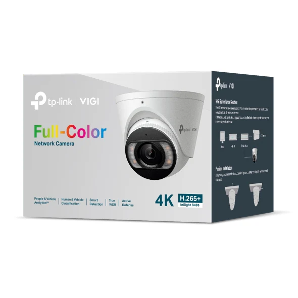 Tp-Link VIGI 8MP Full-Color Turret Network Camera 2.8mm InSight S485 - Image 5