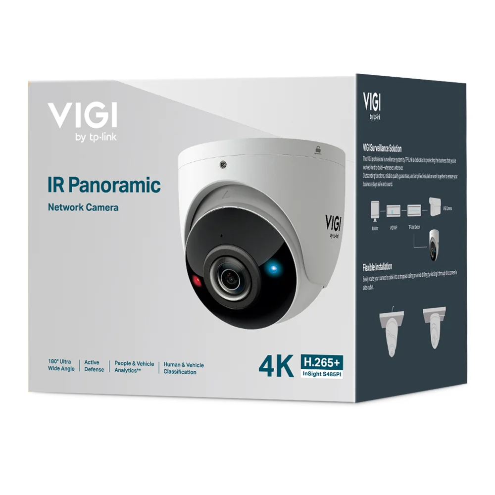 Tp-Link VIGI 8MP IR Panoramic 180° Turret Network Camera InSight S485PI - Image 4