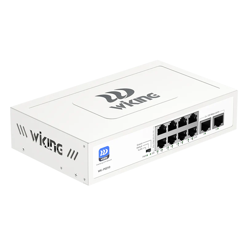 WIKING 8FE+2FE uplink 250m Long Range PoE Switch with 8 PoE Port WK-PS210 - Image 3